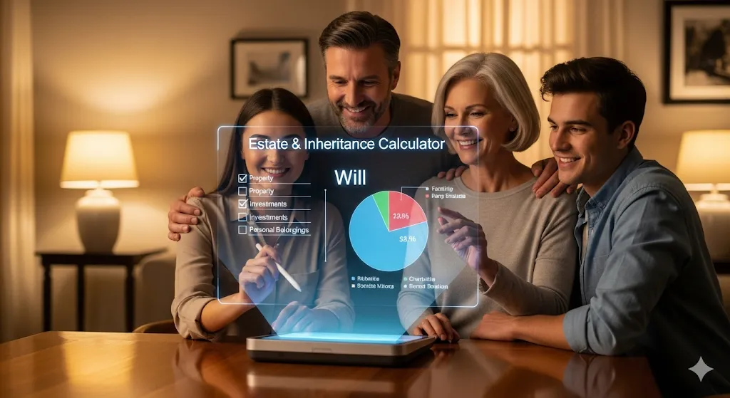 Estate & Inheritance Calculator Online – Free Will Checklist & Distribution Tool