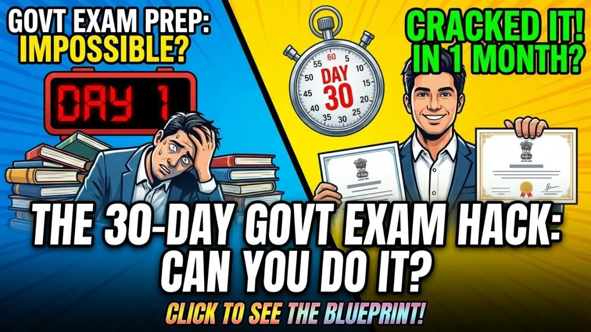 Can You Crack a Government Exam with 1 Month of Prep?