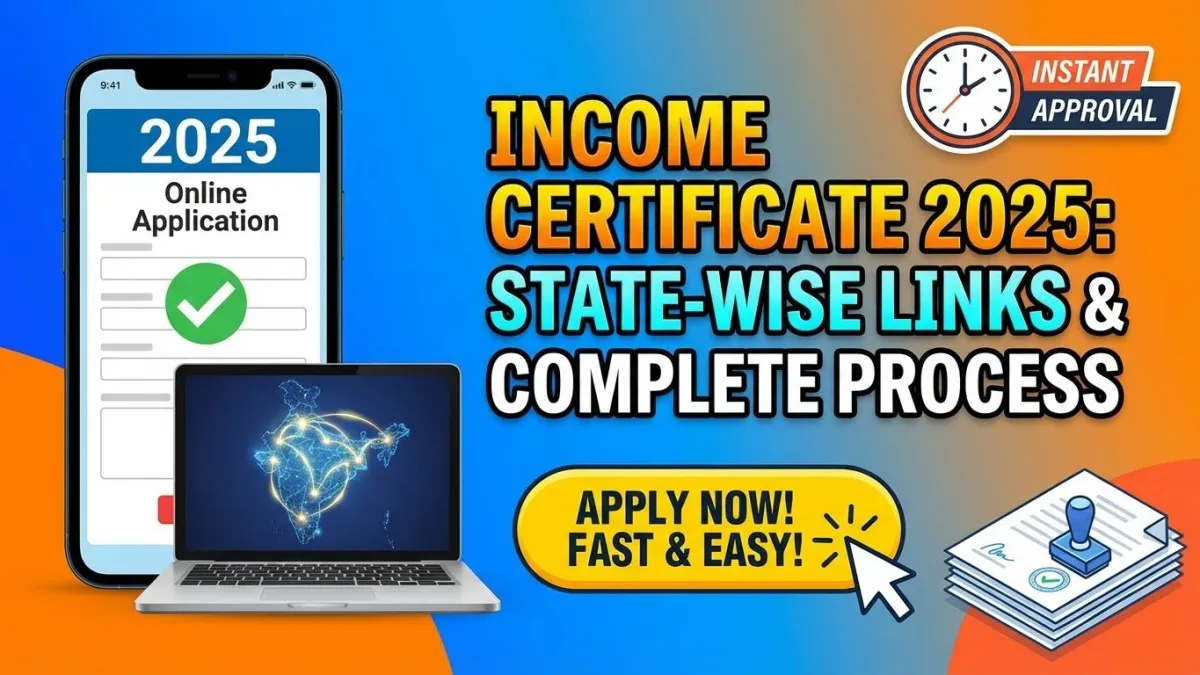 Income Certificate Online Application 2025